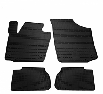 Резиновые коврики Skoda Rapid (2012-2019) комплект из 4 штук Stingray