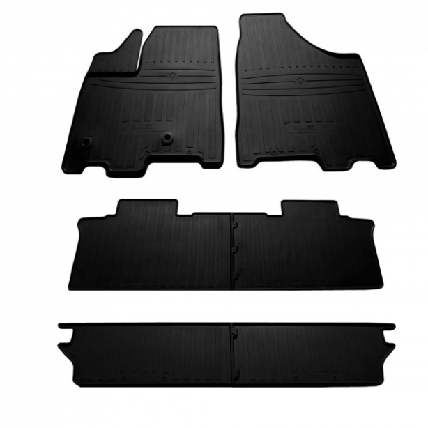 Резиновые коврики Toyota Sienna III (2010-...) комплект из 6 штук (Stingray)