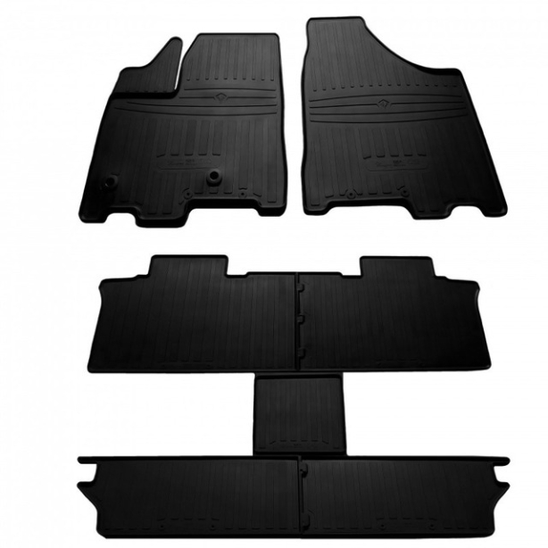 Резиновые коврики Toyota Sienna III (2010-...) комплект из 7 штук Stingray
