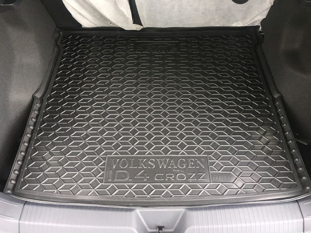 Коврик в багажник Volkswagen ID4 Crozz (2020-...) верхняя полка Резиновые Stingray, Avto-Gumm, Frogum Proline Premium. Фото 8