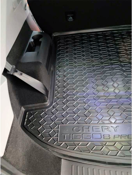 Коврик в багажник Chery Tiggo 8 Pro (2023-...) 7 мест (Avto-Gumm). Фото 4
