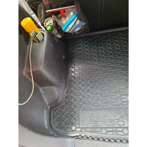 Коврик в багажник Toyota Corolla Verso (ZER/ZZE) 2004–2009 Резиновые Avto-Gumm. Фото 2