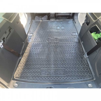 Коврик в багажник Volkswagen Caddy IV (2020-...) Maxi 7 мест (Avto-Gumm)