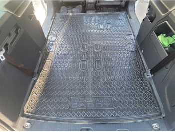 Коврик в багажник Volkswagen Caddy IV (2020-...) Maxi 7 мест (Avto-Gumm). Фото 11