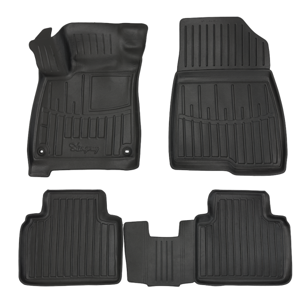 3D килимки Honda Accord X (2017-...) з бортиками 30 мм (Stingray)