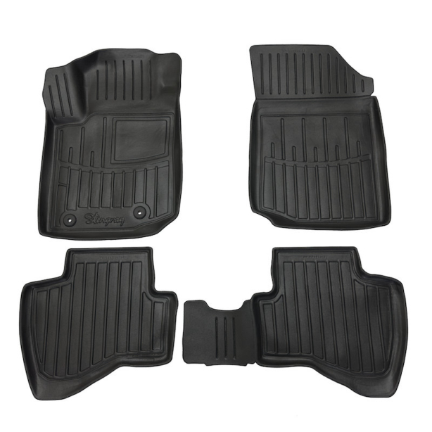 3D килимки Citroen C1 II (2014-...) з бортиками 30 мм (Stingray)