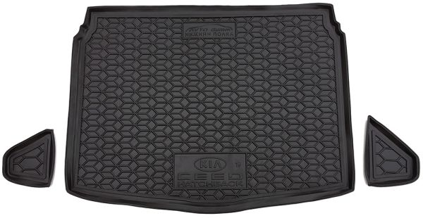 Килимок в багажник для Kia Ceed 2018- Hb (Нижня поличка) (Avto-Gumm). Фото 3