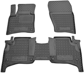 Коврики в салон Porsche Cayenne 92A 2010-2017 Резиновые Avto-Gumm. Фото 2
