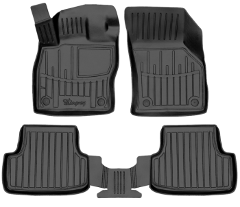 3D килимки для Audi A3 (8V) (2012-...) з бортиками 30 мм (Stingray)