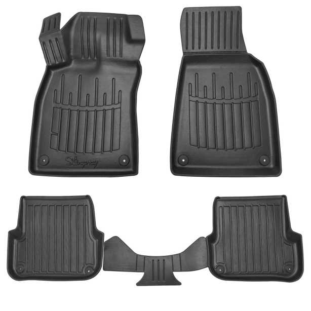 3D резиновые коврики для Audi A6 (C6) 2004-2006 с бортиками 30 мм Stingray