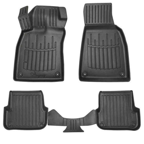3D резиновые коврики для Audi A6 (C6) 2004-2006 с бортиками 30 мм Stingray. Фото 2