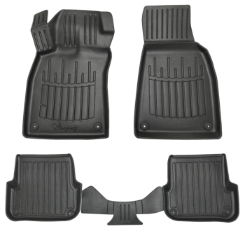 3D резиновые коврики для Audi A6 (C6) 2004-2006 с бортиками 30 мм Stingray. Фото 2