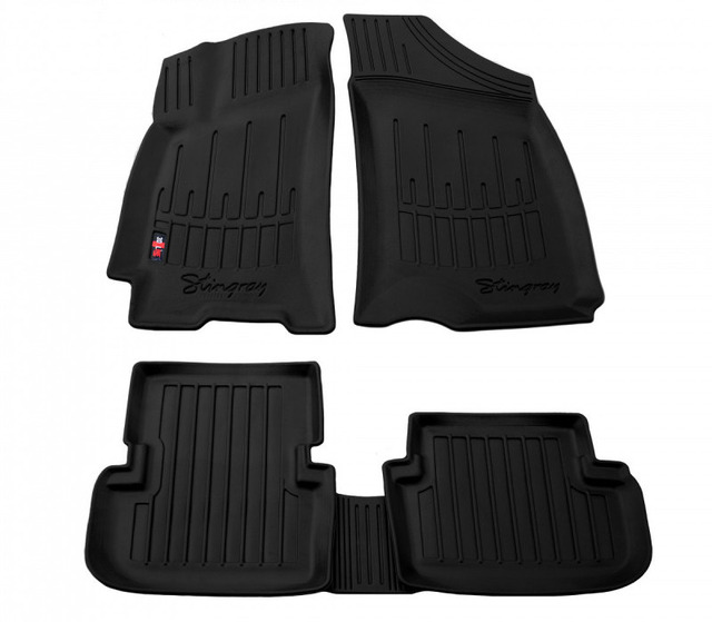 3D килимки для DAEWOO Lanos (1997-2016)  з бортиками 30 мм (Stingray)