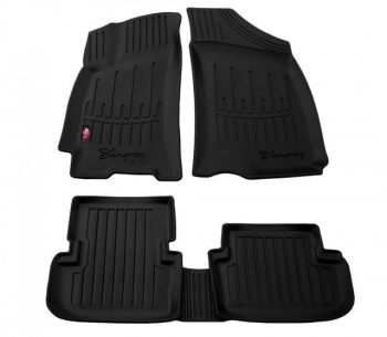 3D килимки для DAEWOO Lanos (1997-2016)  з бортиками 30 мм (Stingray)