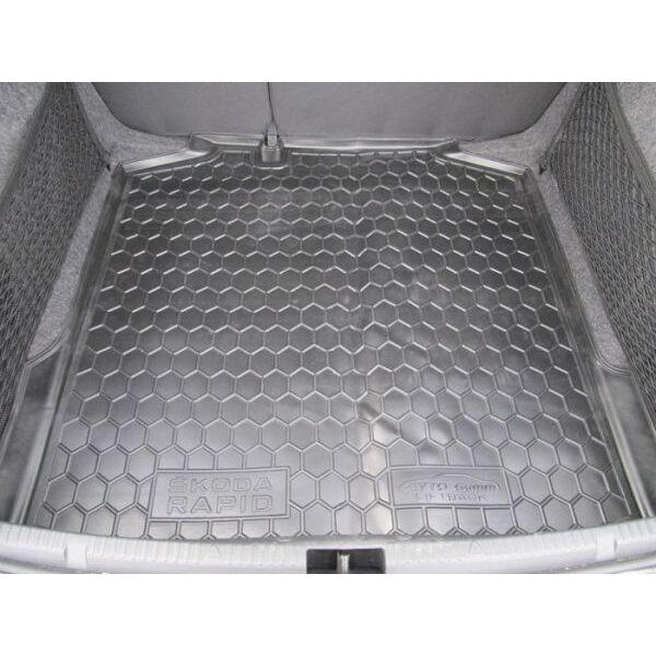 Коврик в багажник для Skoda Rapid (2012-2019) Liftback (Avto-Gumm). Фото 2