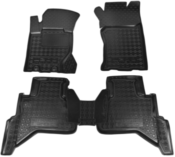 Коврики в салон Mitsubishi L200 (2024-...) Invite Резиновые (Avto-Gumm). Фото 11
