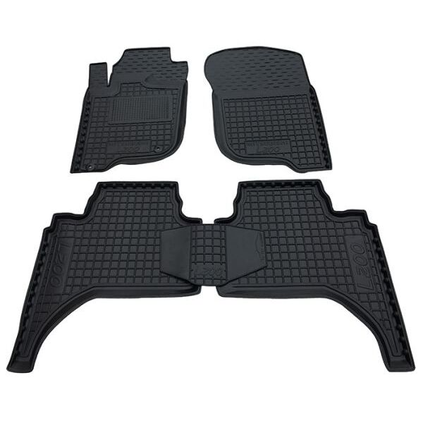 Коврики в салон Mitsubishi L200 (KAOT) европейская версия 2006-2015 Резиновые Avto-Gumm