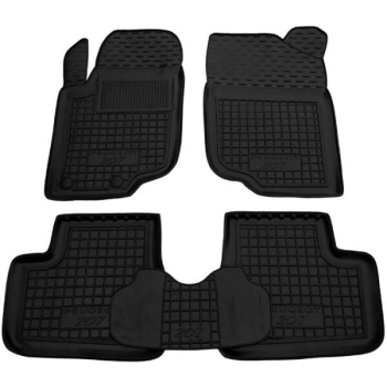 Коврики в салон Peugeot 207 (2006-2012) Резиновые Avto-Gumm