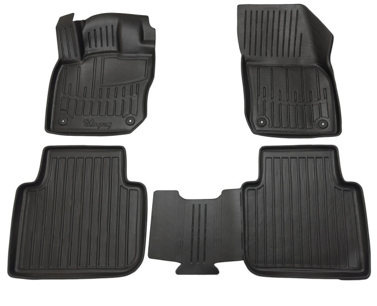 del 3D коврики Volkswagen T7 (2022-...) 1plus2 с бортиками 30 мм Stingray. Фото 41