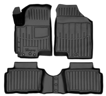 3D килимки для Kia Soul (2008-2013) з бортиками 30 мм (Stingray)