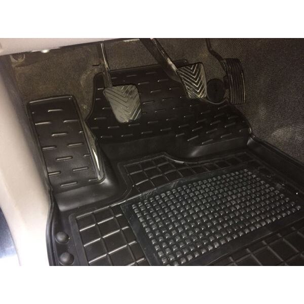 Коврики в салон Mitsubishi L200 (KAOT) европейская версия 2006-2015 Резиновые Avto-Gumm. Фото 3