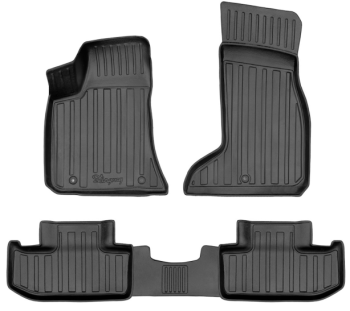 3D резиновые коврики для Dodge Challenger 4WD 2008-2023 с бортиками 30 мм Stingray