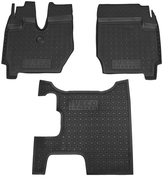 Автомобильные коврики в салон Iveco Trakker 2004- (из 3-х частей) (Avto-Gumm)