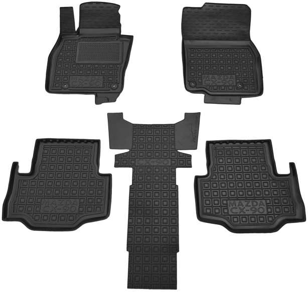 Автомобильные коврики в салон Mazda CX-90 2023- 7 мест (Avto-Gumm)