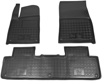 Автомобильные коврики в салон Rivian R1S 2022- 5 мест (Avto-Gumm)