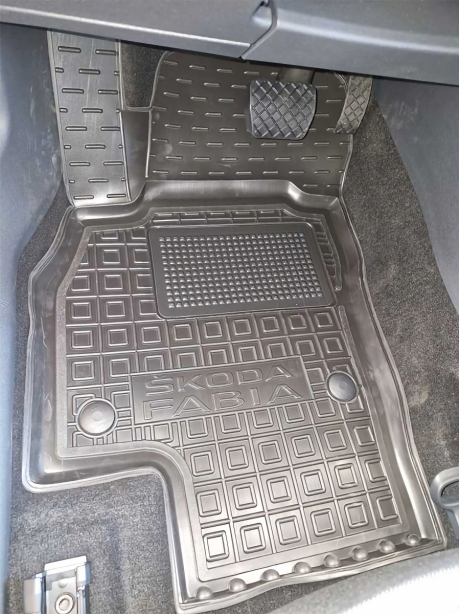 Автомобильные коврики в салон Skoda Fabia 4 2021- (Avto-Gumm). Фото 2