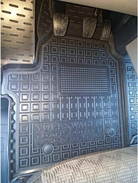 Автомобильные коврики в салон Volkswagen T7 2022- (1+2) (Avto-Gumm). Фото 2