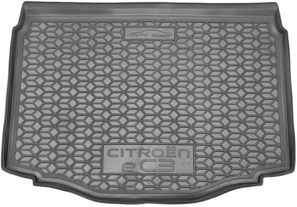 Автомобильный коврик в багажник Citroen e-C3 2025- Electro (Avto-Gumm)