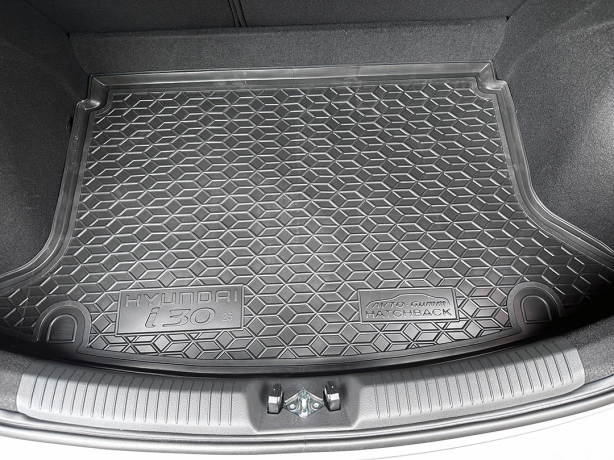 Автомобильный коврик в багажник Hyundai i30 2023- Hatchback (Avto-Gumm)