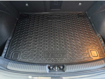 Автомобильный коврик в багажник Hyundai i30 2024- Hb верхняя полка (Avto-Gumm)