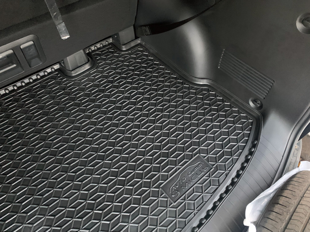 Автомобильный коврик в багажник Hyundai Staria 2021- 9 мест (Avto-Gumm). Фото 6
