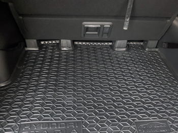 Автомобильный коврик в багажник Hyundai Staria 2021- 9 мест (Avto-Gumm). Фото 4