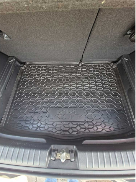 Автомобильный коврик в багажник Kia Soul 2019- EV нижняя полка (Avto-Gumm). Фото 2