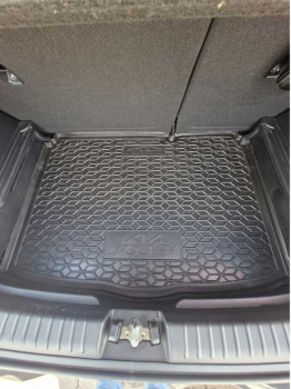 Автомобильный коврик в багажник Kia Soul 2019- EV нижняя полка (Avto-Gumm). Фото 2