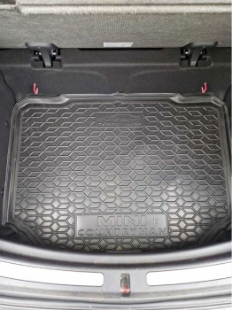 Автомобильный коврик в багажник Mini Countryman (F60) 2017-2020 нижняя полка (Avto-Gumm)