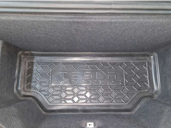 Автомобильный коврик в багажник Tesla Model S 2012- 4wd передний (Avto-Gumm)