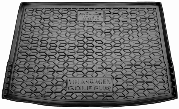 Автомобильный коврик в багажник Volkswagen Golf Plus 2004 - полноразмерка (Avto-Gumm)