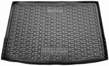 Автомобильный коврик в багажник Volkswagen Golf Plus 2004 - полноразмерка (Avto-Gumm)