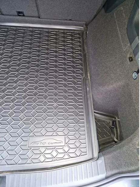 Автомобильный коврик в багажник Volkswagen Tayron 2025- 5 мест (Avto-Gumm). Фото 5