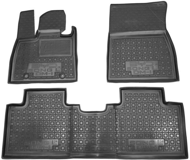 Коврики в салон BYD Song L DM-i hybrid (2025-...) Резиновые Avto-Gumm