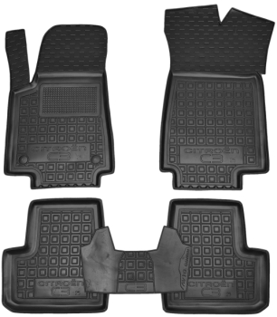 Коврики в салон Citroen C3 III (2024-...) Резиновые Avto-Gumm