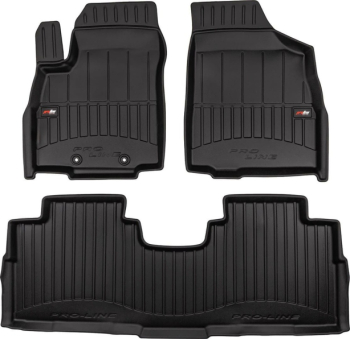 Резиновые коврики в салон для Forthing Yacht / U-Tour (mkI) 2023→ (1-2 ряд) (Frogum Proline 3D)