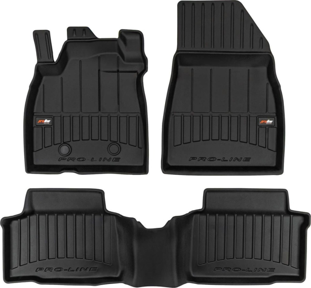 Резиновые коврики в салон для Renault Duster (mkIII) 2023→; Dacia Duster (mkIII) 2023→ (не MHEV)(передний привод) (Frogum Proline 3D)