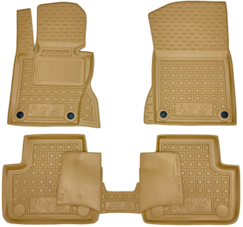 Автомобільні килимки у салон BMW X3 (E83) 2004-2010 бежеві (AVTO-Gumm)