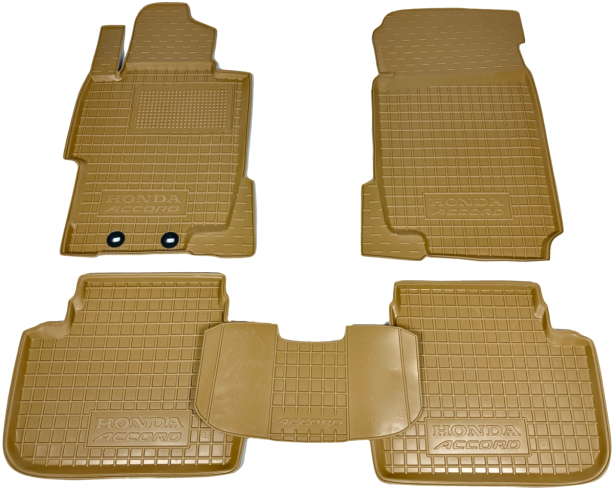 Автомобільні килимки у салон Honda Accord 2003-2007 бежеві (AVTO-Gumm)