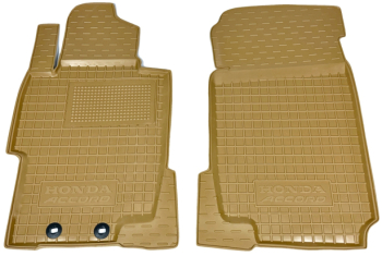 Автомобільні килимки у салон Honda Accord 2003-2007 бежеві (AVTO-Gumm). Фото 3